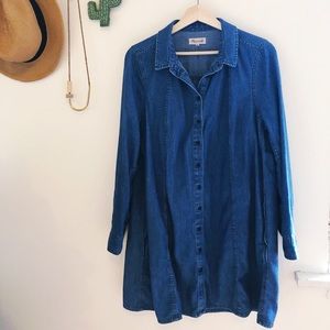 Madewell Long Sleeve Denim Dress - L